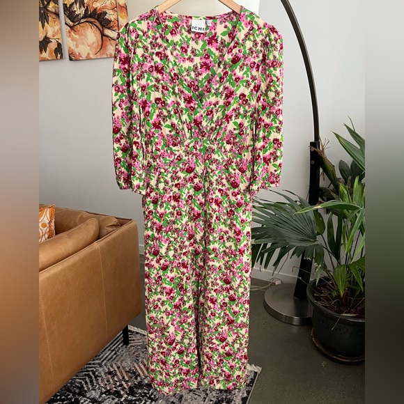 ICHI Enora Button Front Midi Dress - Picture 3 of 8